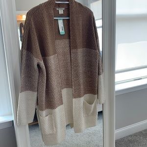 NWT Cotton emporium open cardigan